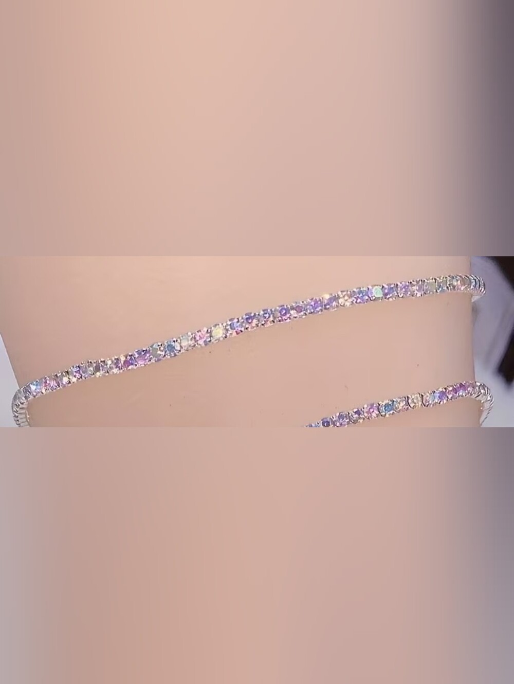 B2G1F Multicolor Crystal Anklet - Sparkling Pastel Stones